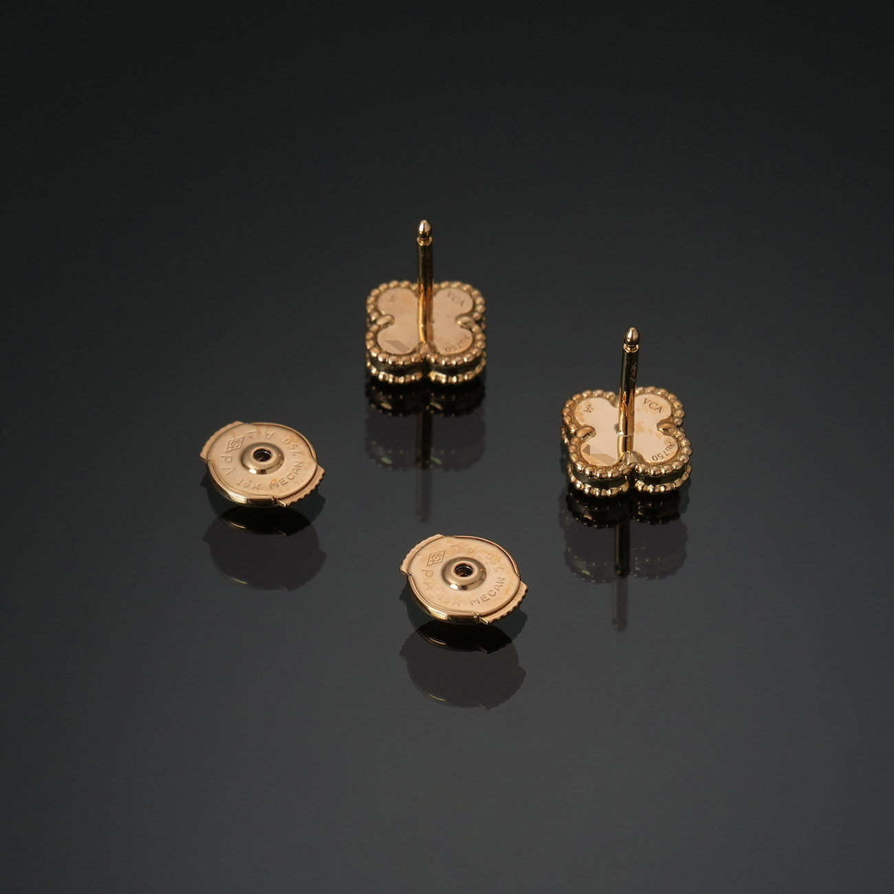 VAN CLEEF & ARPELS(USED)반클리프 스윗 알함브라 이어링 오닉스